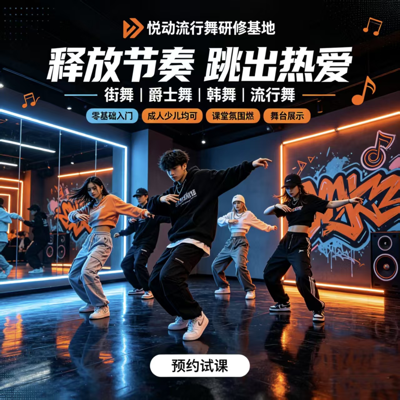 北京流行舞研修基地-扩展幻灯片